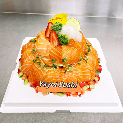 6'' Salmon sashimi cake - Yayoi Sushi