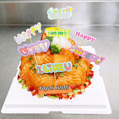 6'' Salmon sashimi cake - Yayoi Sushi