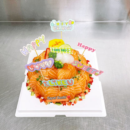 6'' Salmon sashimi cake - Yayoi Sushi