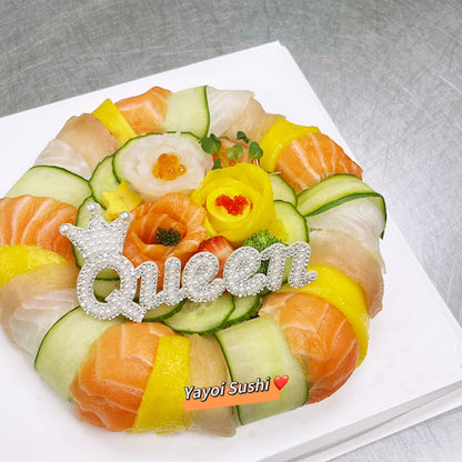 8'' Rainbow sashimi cake - Yayoi Sushi