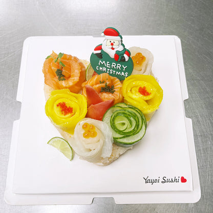 6'' Heart shaped sashimi cake - Yayoi Sushi